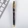 Gift handle "Golden Teacher", plastic, blue paste, 1.0 mm