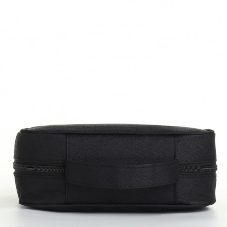 Cosmetic bag with lightning, black color-1