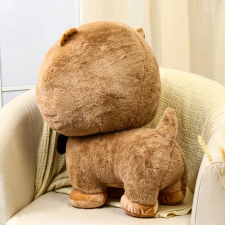Soft toy "Dog" in a butterfly 60 cm, brown color-2