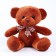 Soft toy "Bear", with a bow, 18 cm, brown color