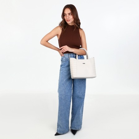 Olivi-tout bag on lightning, gray color-8