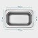 Gastrootiness 1/9 of stainless steel, 65 mm, 17.6 × 11.2 × 6.5 cm, thickness 0.8 mm