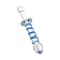 Sexus Glass bilateral phallimitator, glass, transparent, 22.5 cm