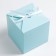 Blue folding box, 10 x 10 x 10 cm,