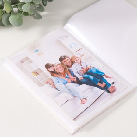 Photo album soft. In 36 photos 10x15 cm, plastic. Sheets "Delicate Lilac Pattern"-4