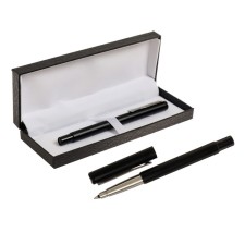 Handle Gift Ballic Calligrata, in the leatherette case PB N, Black case with silver