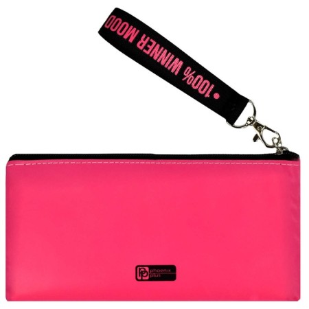 Penal soft, 1 department, 100 x 195 mm, flat, reflective element, phoenix "Your Rules" Pink 64973-2