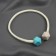 Picked up for curtains “pebbles”, d = 3 × 46 cm, dark-turquoise/sand color color