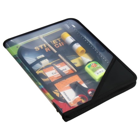 Labor folder A4, 325 x 230 x 25 mm, lightning around, folding bar, plastic, PTR-1 "car", with a filling of 10 items-1