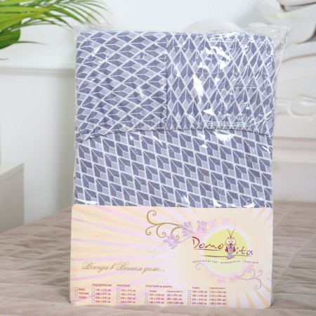 Silent on the elastic band ATRA 160x200x20, Gloris Gray Clot 120g/m, HL100%-5