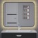 The bathroom mirror Uperwood Modul, 60x80 cm, touch button, black, warm backlight