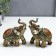 Souvenir Polystone "Elephant in Blue Popone with sapphires" MIX 14x13x6 cm