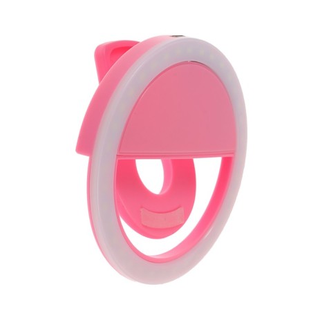 LED ring lamp for Luazon Aks-06, 3 modes, 80 mAh, pink-4