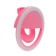 LED ring lamp for Luazon Aks-06, 3 modes, 80 mAh, pink