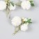 Flowers for decorating "echinops with berries" white 8 cm