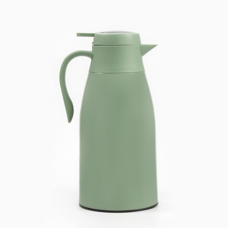 Thermos-coffeery, 1.5 l, retains heat 24 hours, with a thermometer, glass flask, green-1