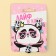 Flying "Life in high" set for girls: Earrings Clips and pendant, 8 x 9 cm