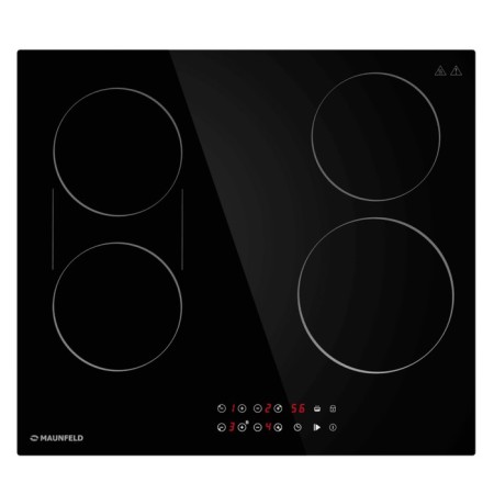 MAUNFELD CVCE594BDBK Electric Hlect, 4 burners, black