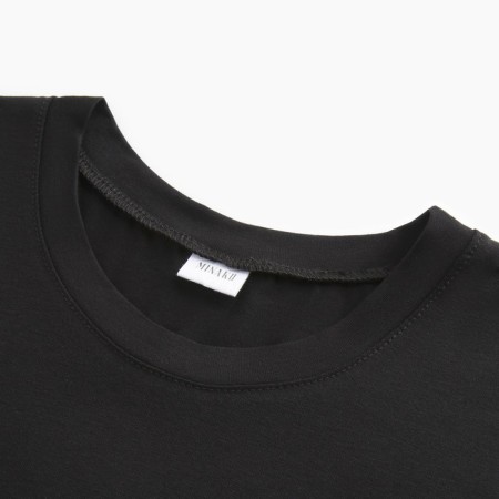 Female set (T -shirt, shorts) minku: Home Collection Black Color, size 48-6
