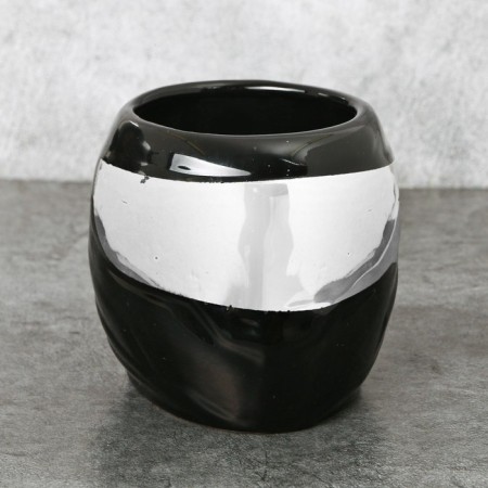 Ceramic “helmet” mug, black, 600 ml, black color-3