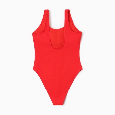 Swimsuit Women's Assigned plain minaku, red color, size 50-8