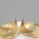 Earrings Metal "abstraction" curl, color gold