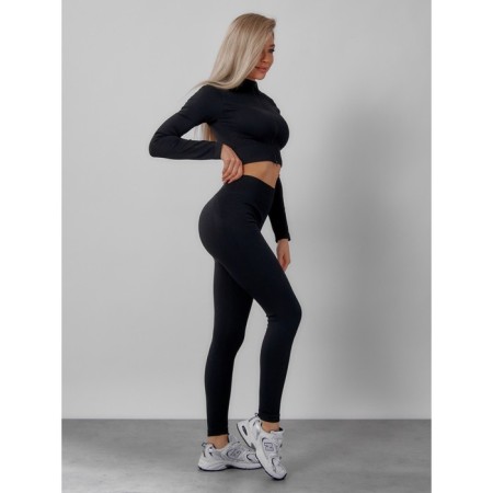 Sports suit female, size 46, black color-15