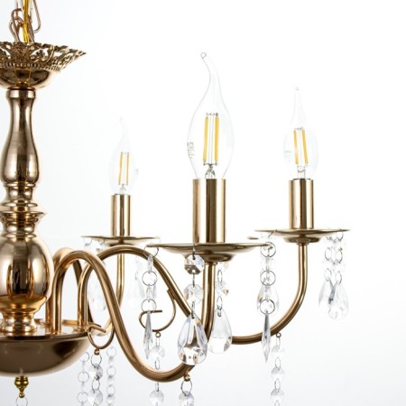 Maldiva chandelier 6he14 40W gold 62x62x32-82cm Bayerlux-5