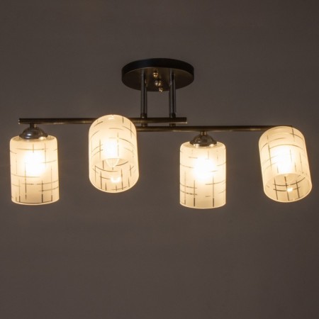 Chandelier 2770/4 E27 40W black-chromium 60x28 cm Bayerlux-2