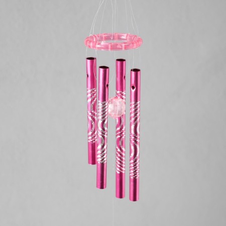 Wind Music Plastic "Butterfly with Flower" mix 4 tubes 40 cm-3
