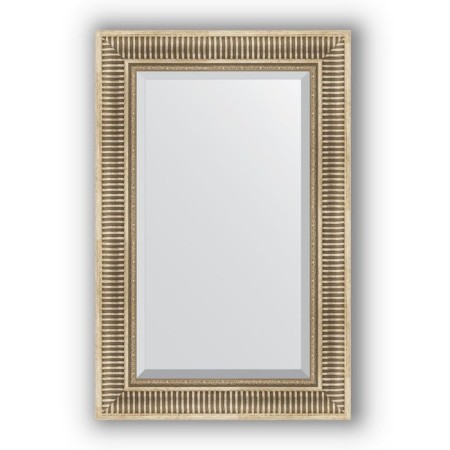 Mirror with fatset in the baguette frame - Silver Aqueduct 93 mm, 57 x 87 cm, EvoForm