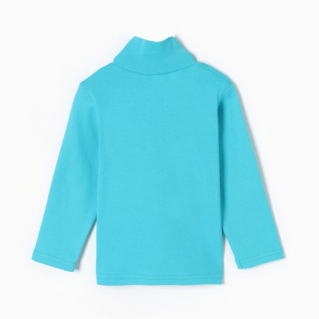 Turtleneck for boys, turquoise color, height 98 cm-3