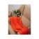 Orange blanket, size 150x200 cm, orange color