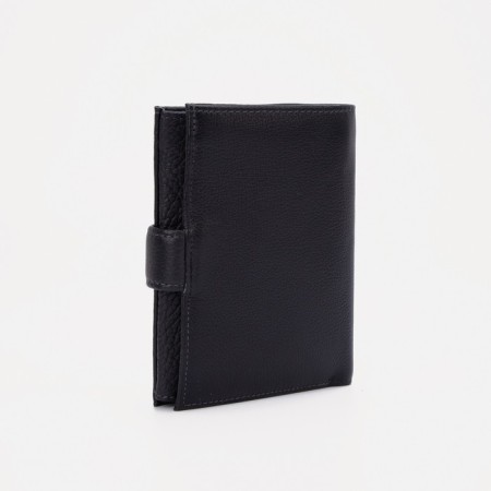 Male purse on a magnet, a department for auto documents and passports, black color-1