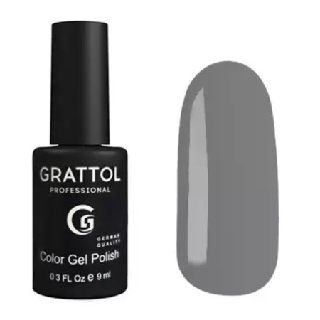 Grattol Color Gel Polish, No. 173 Graphite, 9 ml