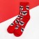 New Year. New Year's socks KAFTAN "Bear" size 41-44 (27-29 cm), red color
