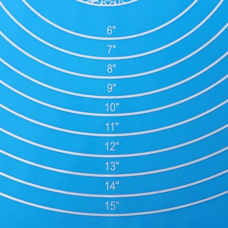 Rug with marking the valve "Erme", silicone, 65.5 × 45 cm, blue color-3