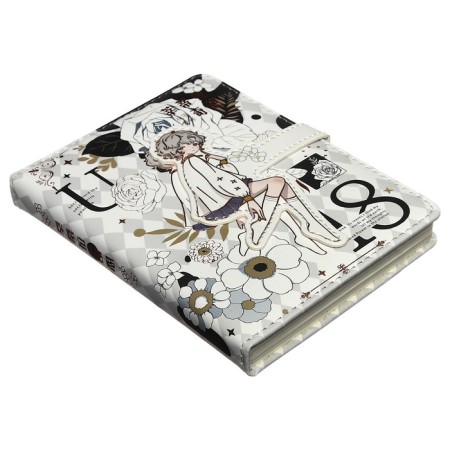 Gift notebook, A6, 100 sheets, a colored block, with a curly knife on a magnet, "anime", mix-5
