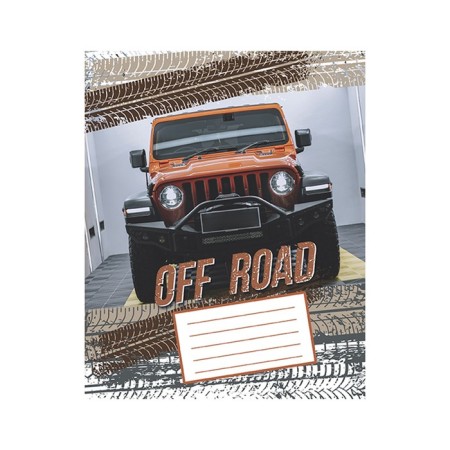 Notebook of 12 sheets in the "SUV" line, cover coated paper, VD-LK, block No. 2 (gray sheets), mix-2