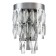 Bra Indigo, 12029/2W Chrome. 2x40W, E14, 220x130x300 mm, transparent color