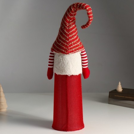 Interior light doll "Santa Claus Red in a white vest" 18x12x65 cm-5