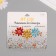 Sticker of rhinestones plastic on the face "Three Flowers" bright colors 14.5x16 cm