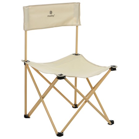 Folding chair, 50 x 50 x 80 cm, up to 100 kg, beige color-4