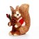 Decorative souvenir from natural materials "Belchok in a fur coat" 15 × 21 × 22 cm