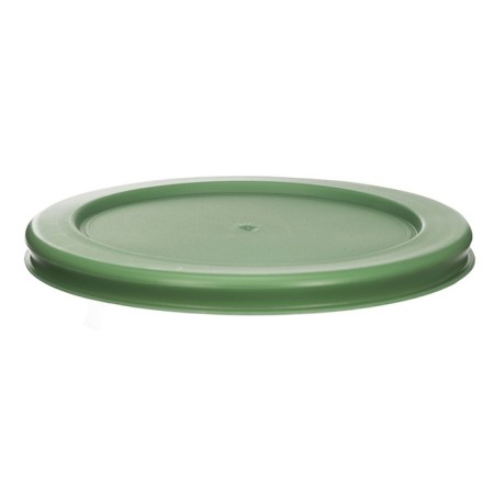Smart Solutions glass container cover, round, green color