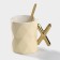 Ceramic mug with a spoon "Louis", 250 ml, color mix
