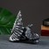 Stand for the bottle "Feather" silver, 12x21x15cm