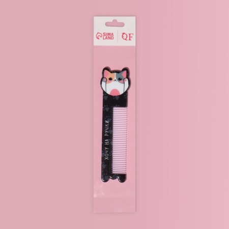 Comb “kitty”, with a pen, curly, 14.7 × 3.7, multi -colored-3