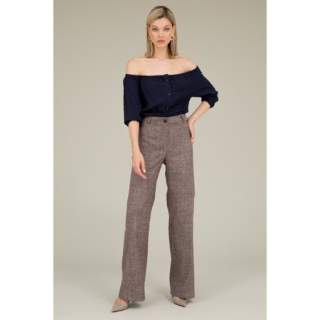 Women's pants, size 46, brown color 60619