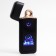 Electronic lighter "100% man", USB, spiral, 3 x 7.3 cm, black